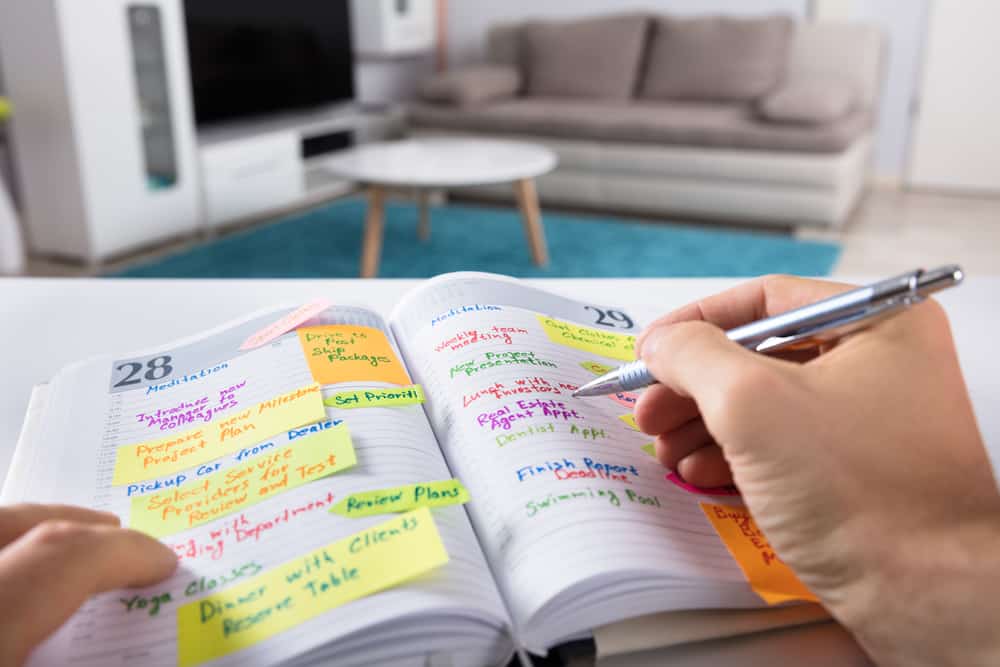 how to start organizing a messy house using a planner
