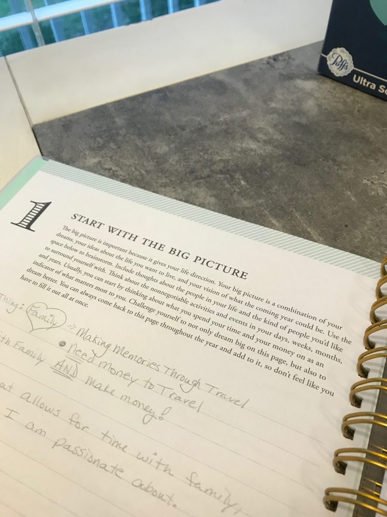 This planner is the best I have ever used! It helps me realize my goals for the whole year! #planner #organization #momlife #stayathomemom #workathomemom