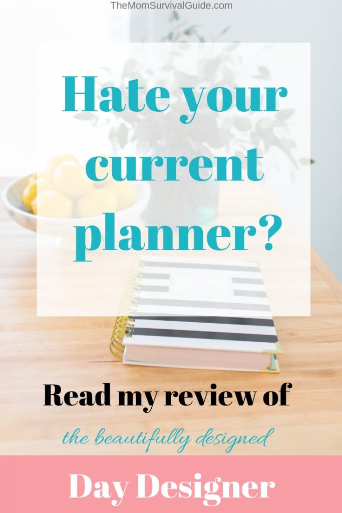 Organize your day with the Day Designer for better productivity. #momlife #organization #planner