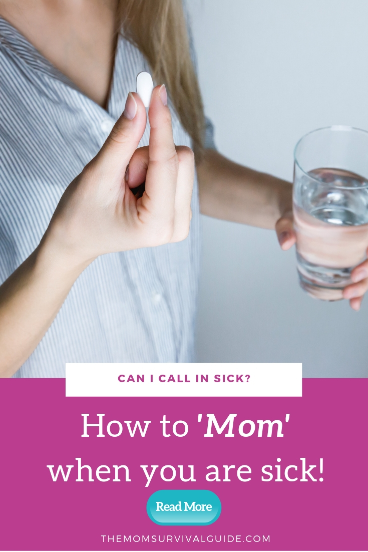 Parenting can be super hard when mom is sick! Check out these tips about what to do when mom gets sick. #sick #mom #tips #parenting