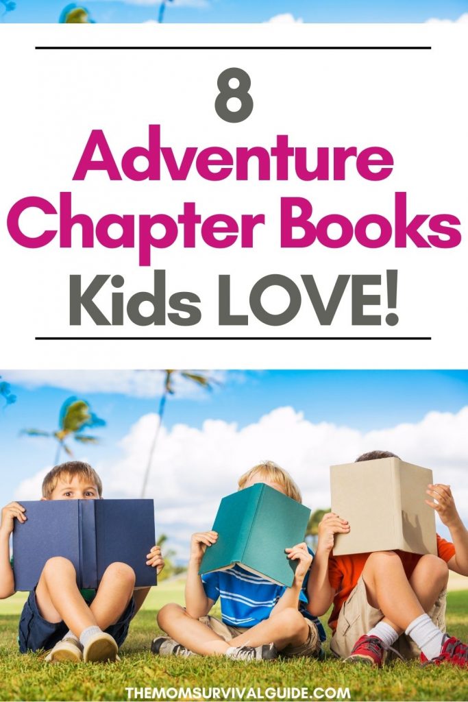 three kids reading chapter books for kids