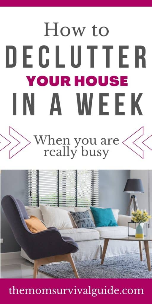 declutter your house in a week