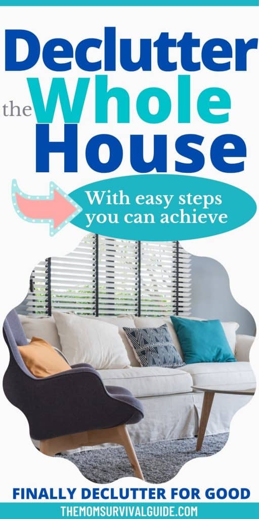 Declutter A Room pinterest pin