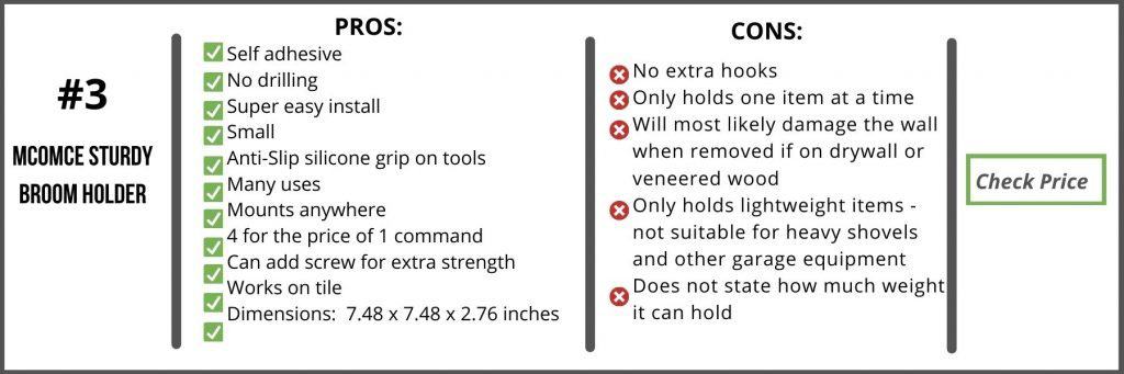 Best Broom Holder Comparison Chart3