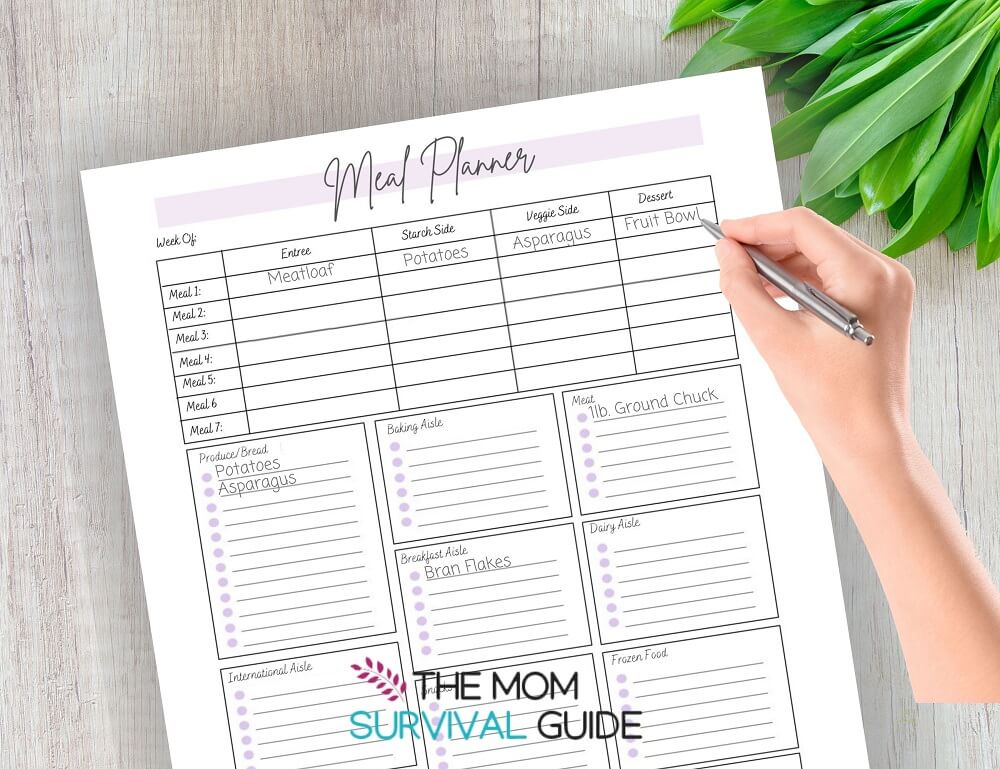 meal planning printable