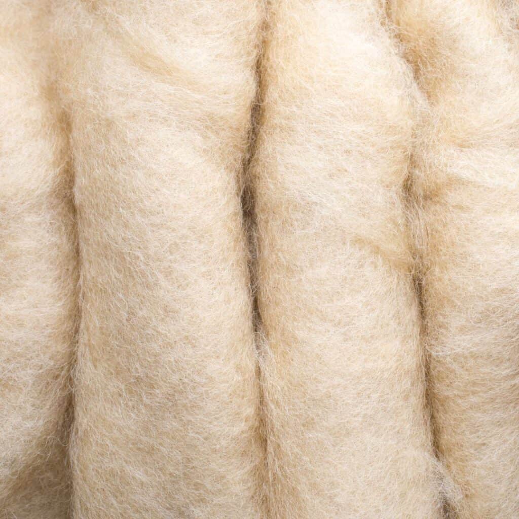folded tan wool